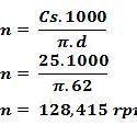 Rumus Kecepatan Putaran Mesin Bubut
